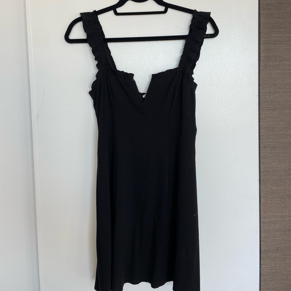 Free People Girl Crush Black Mini Slip Dress - Picture 4 of 6